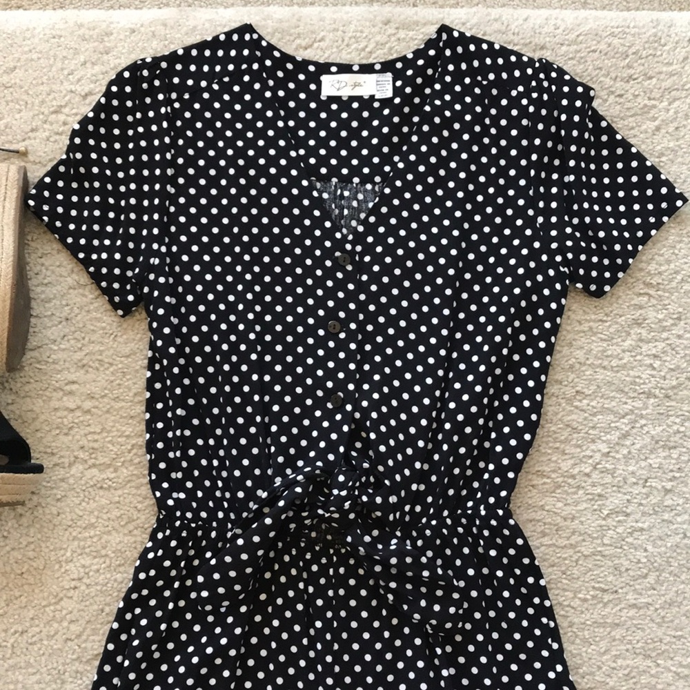 RD Style Polka Dot Romper - Picture 2 of 7